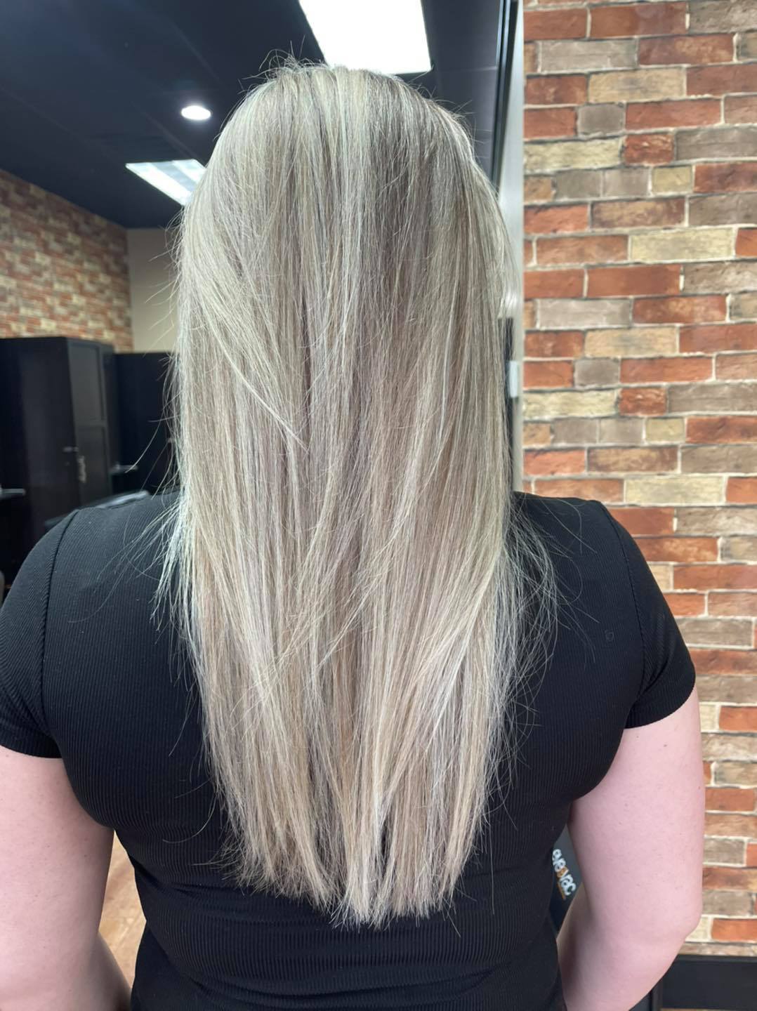 Icy platinum lengths — Hair by Kimmie client work