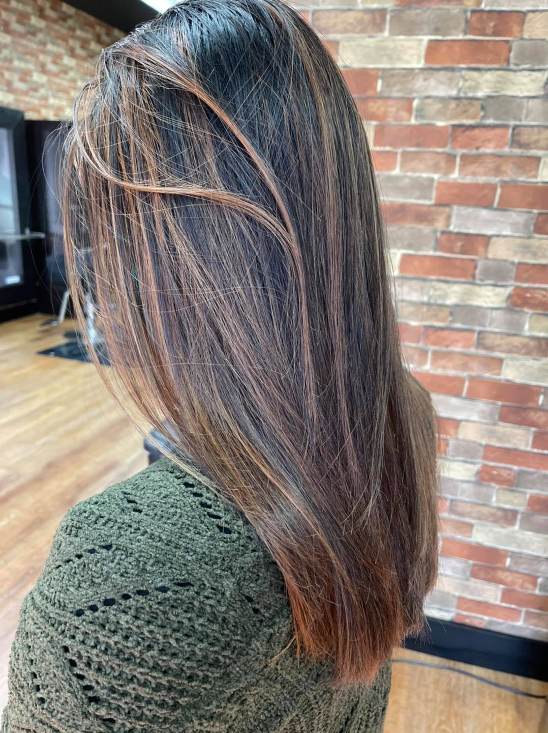 Caramel highlights — Hair by Kimmie client work