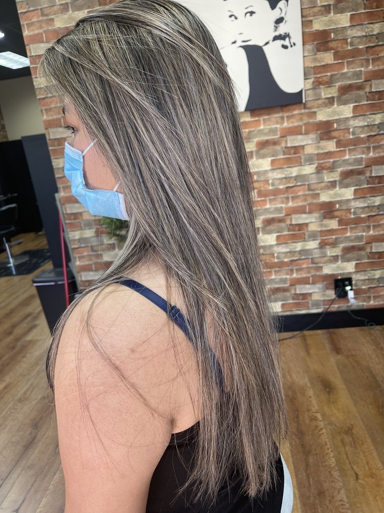 Ash gray balayage — Hair by Kimmie client work