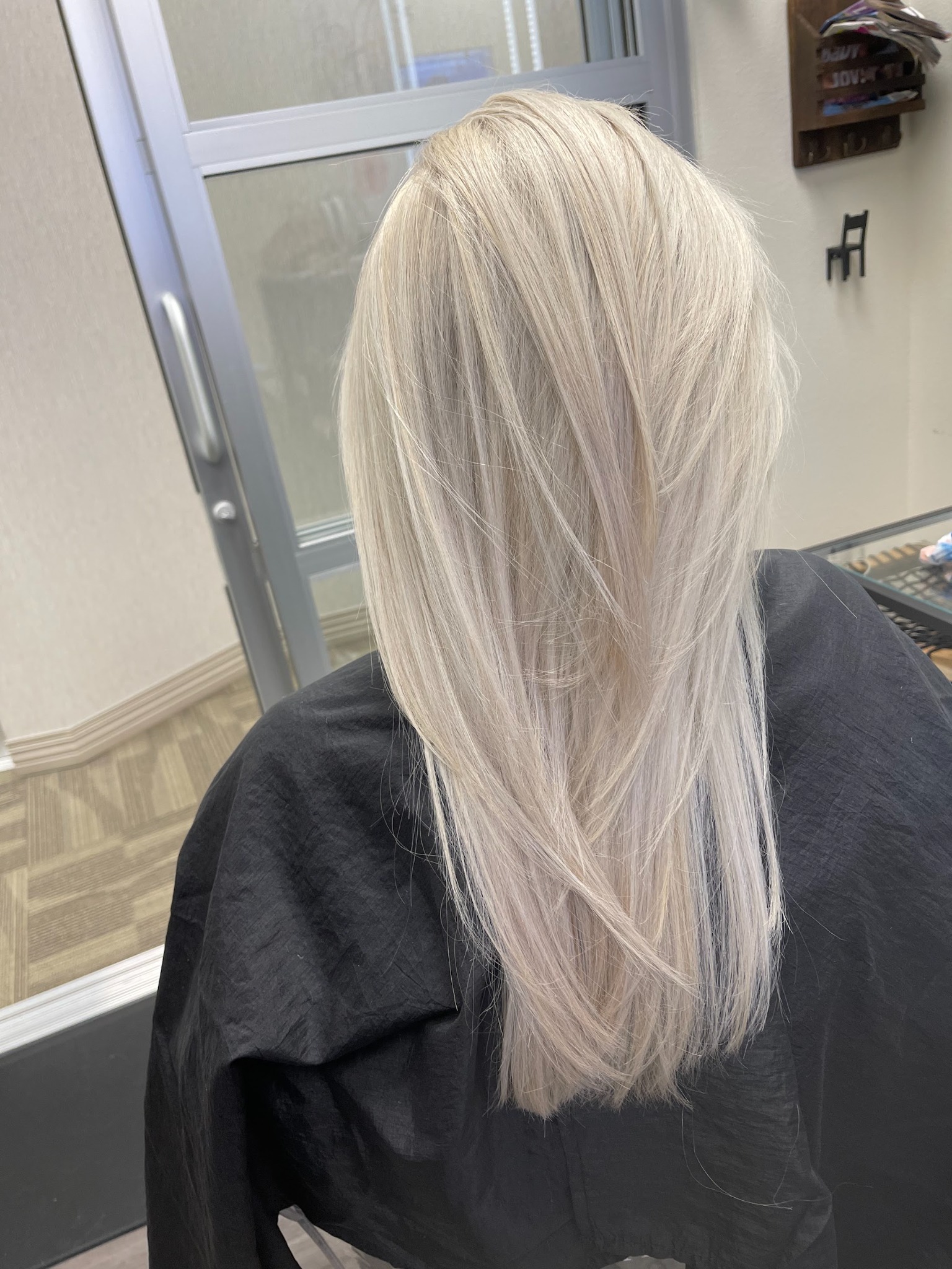 Smooth platinum blonde — Hair by Kimmie client work