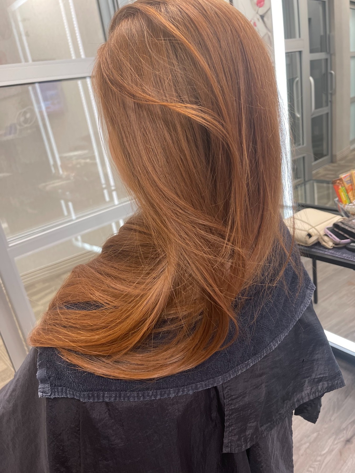 Warm copper layers — Hair by Kimmie client work