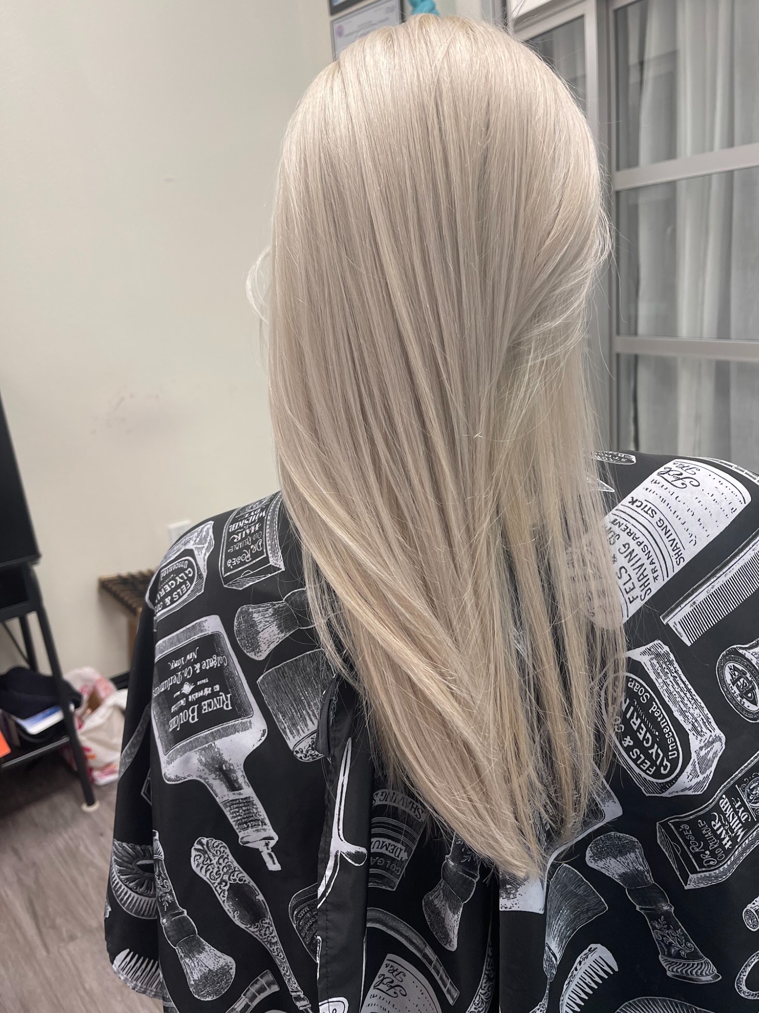 Long cool blonde hair